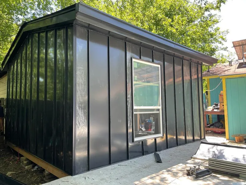 Black standing seam metal wall panels for Metal Roof Installation in West Long Branch